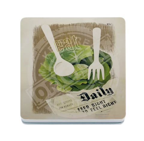 Eat Daily Fridge Magnet Metal Signs