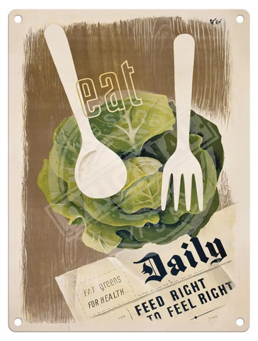 Eat Daily Metal Signs