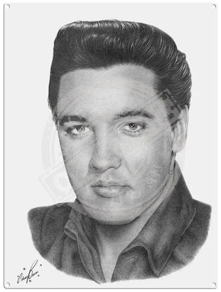 Elvis metal sign