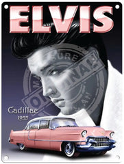 Elvis Pink Cadillac metal sign