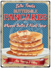 Pancakes metal sign