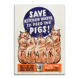 Feed The Pigs Fridge Magnet Metal Signs