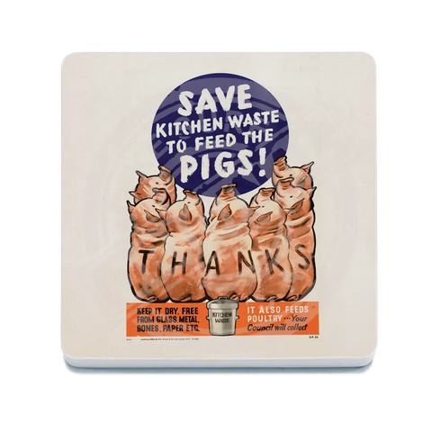 Feed The Pigs Fridge Magnet Metal Signs