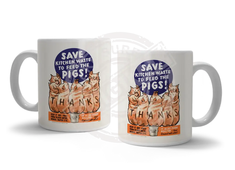 Feed The Pigs Fridge Magnet Metal Signs