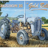 Ferguson 35 gold belly metal sign