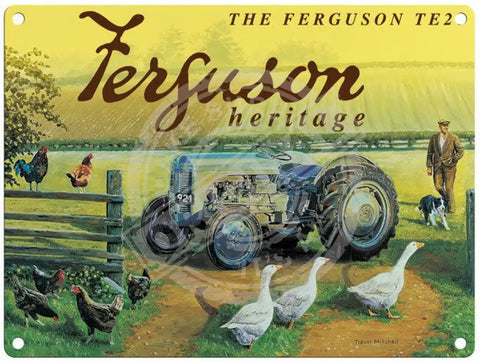 Ferguson Heritage tractor by Trevor Mitchell metal sign