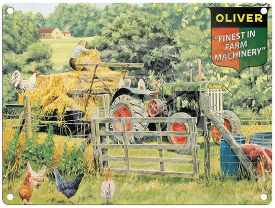 Oliver Tractor metal sign