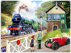 Flying Scotsman by Kevin Walsh metal sign