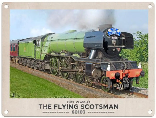 Flying Scotsman Mini Metal Sign 15cm x 20cm Metal Signs