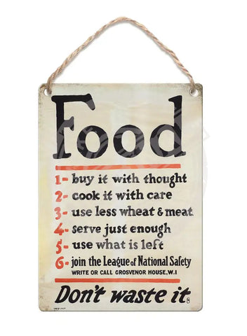 Food don't waste it fridge magnet