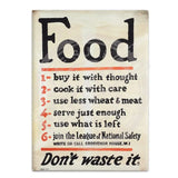 Food Don’t waste it Fridge Magnet Metal Signs