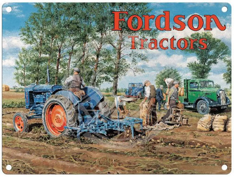 Fordson Tractor Trevor Mitchell metal sign