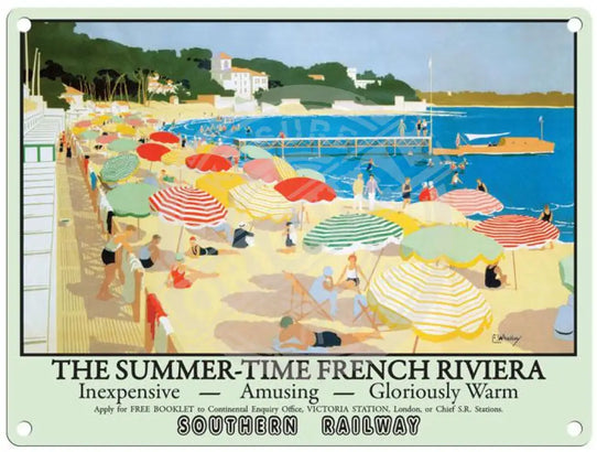 French Riviera Metal Signs