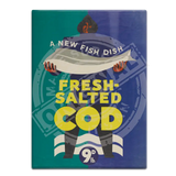 Fresh Salted Cod Fridge Magnet Metal Signs