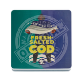 Fresh Salted Cod Melamine Coaster Metal Signs