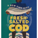 Fresh Salted Cod Metal Signs