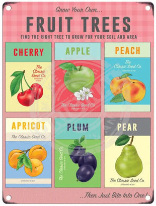 Fruit Trees - Grow Your Own Metal Signs