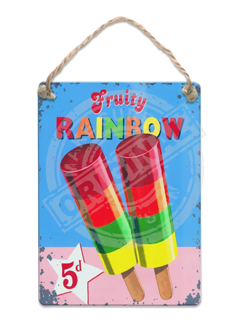 Fruity Rainbow - Martin Wiscombe Fridge Magnet Metal Signs