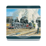 Trevor Mitchel Full Steam Ahead Melamine Coaster