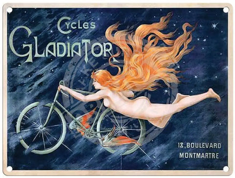 Gladiator Cycles Metal Signs