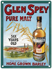 Glen Spey Pure Malt Metal Signs
