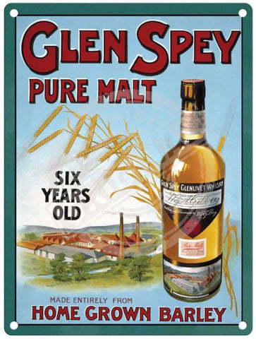 Glen Spey Pure Malt Metal Signs