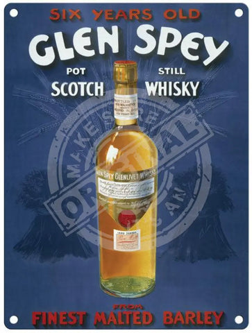 Glen Spey Scotch Whisky Metal Signs