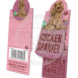 Golden Red Cocker Spaniel Magnetic Bookmarks Metal Signs