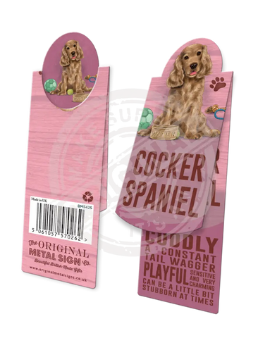 Golden Red Cocker Spaniel Metal Signs