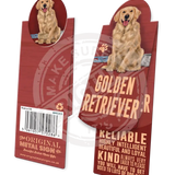 Golden Retriever Magnetic Bookmark Metal Signs