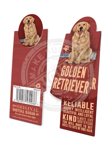 Golden Retriever Metal Signs