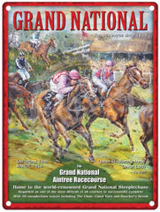 Grand National Ad Metal Signs