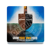 Grow your own food coaster