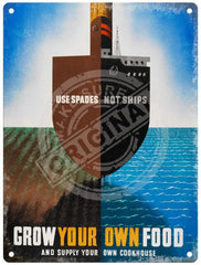 Grow your own food metal sign
