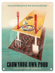 Grow Your Own Food Supply Cookhouse Metal Signs