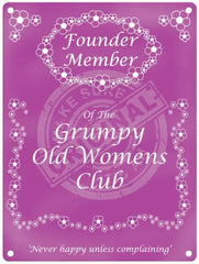 Grumpy Old Women Metal Signs