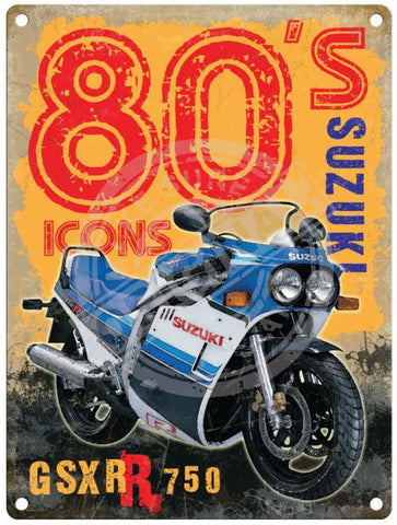 Gsxr 750 Suzuki Metal Signs