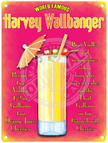 Harvey Wallbanger Metal Signs