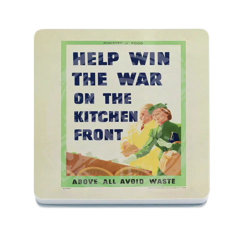 Help Win The War On Kitchen Front Fridge Magnet Metal Signs