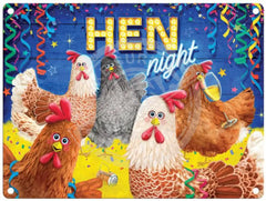 Hen Night Metal Signs