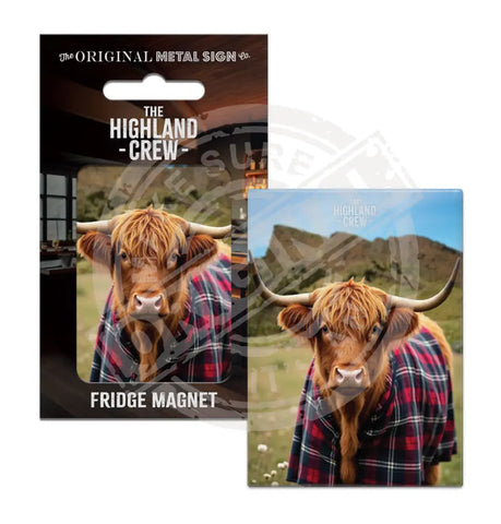 HIGHLAND CREW - Arthurs Seat Fridge Magnet Metal Signs