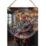 HIGHLAND CREW - Bagpipes Dangler Metal Signs