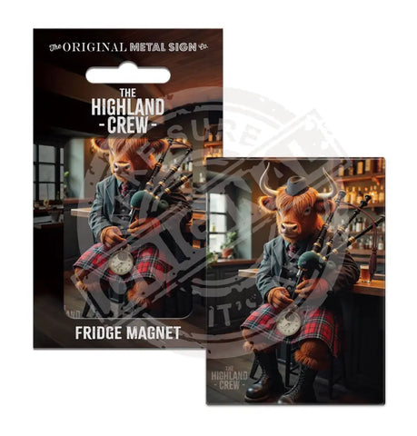 Highland Crew - Bagpipes Metal Signs