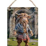HIGHLAND CREW - Castle gates Dangler Metal Signs