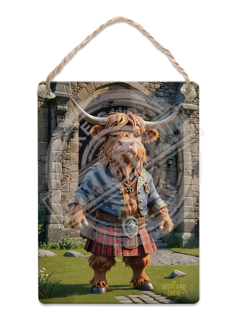 HIGHLAND CREW - Castle gates Fridge Magnet Metal Signs