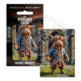 HIGHLAND CREW - Castle gates Fridge Magnet Metal Signs