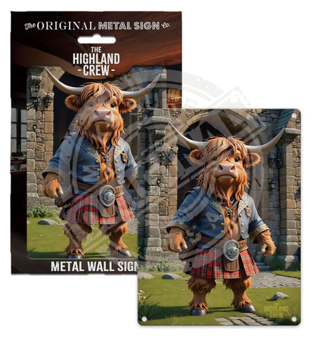 HIGHLAND CREW - Castle gates Fridge Magnet Metal Signs