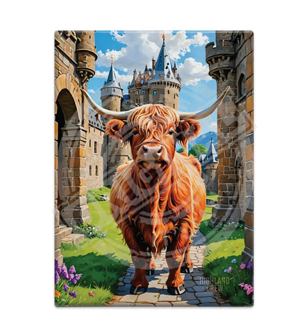 HIGHLAND CREW - Castle Path Fridge Magnet Metal Signs