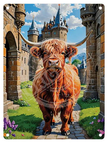 HIGHLAND CREW - Castle Path Fridge Magnet Metal Signs