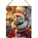 HIGHLAND CREW - Christmas Puffin Dangler Metal Signs